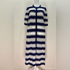 Lafayette 148 New York Stripe Knit Cardigan